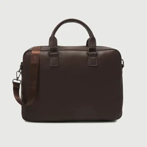 Muška braon kožna torba za laptop – Roman Office